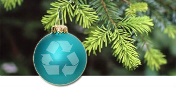 Christmas Tree Recycle image of tree with recycle ornament
