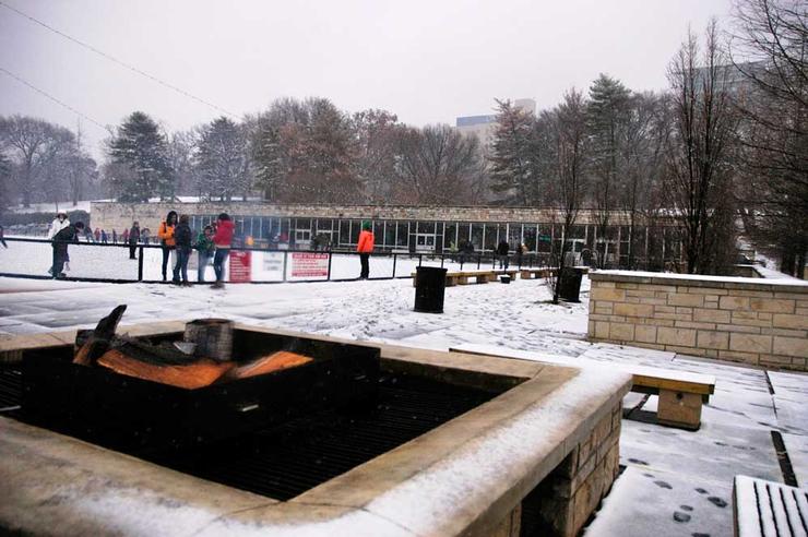 Forest Park City Of St Louis Parks Steinberg Ice Rink In Forest Park Fire Pits At