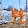 Chouteau Park sign