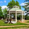 Amberg Park sign and gazebo