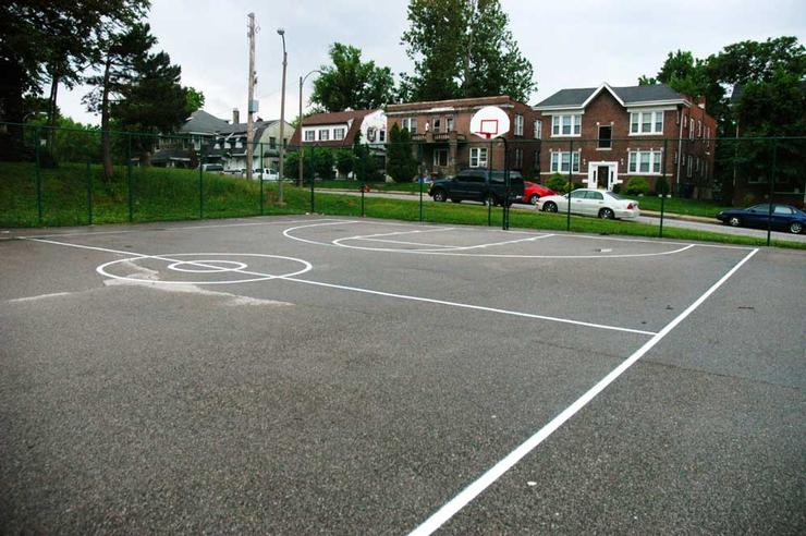 Basketball Courts Amherst Park Amenities City of St Louis Parks