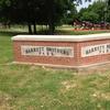 Barrett Park brick entrance sign