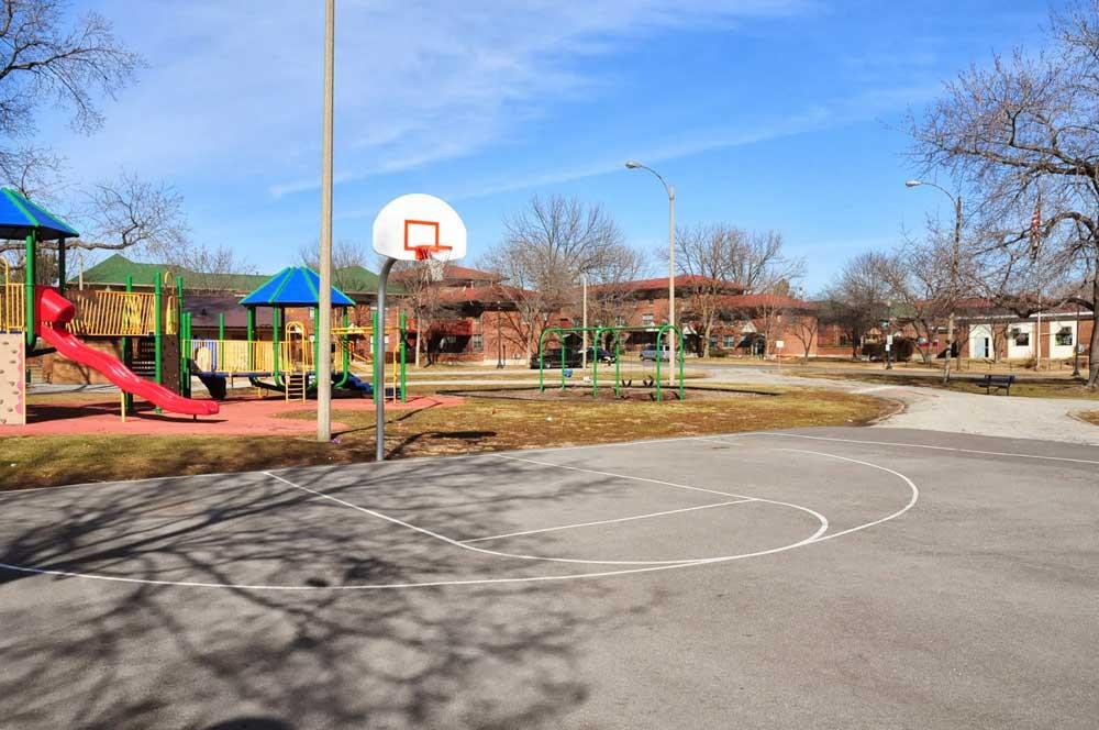 Loretta Hall Park Basketball court