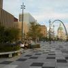 View of the Old Court House and the Gateway Arch from Kiener Plaza