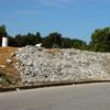 Hand laid stone retaining wall at Dickman Park