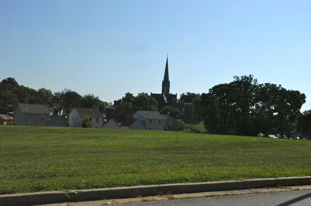 Steeple seen from Dickman Park