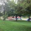 Lindenwood Park wide view of playground