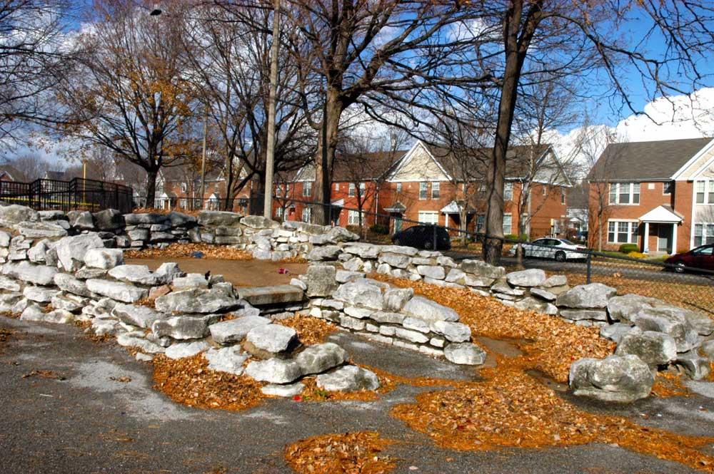 Stone stage at Murphy Park