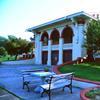 O'Fallon Park Boathouse showing chess table