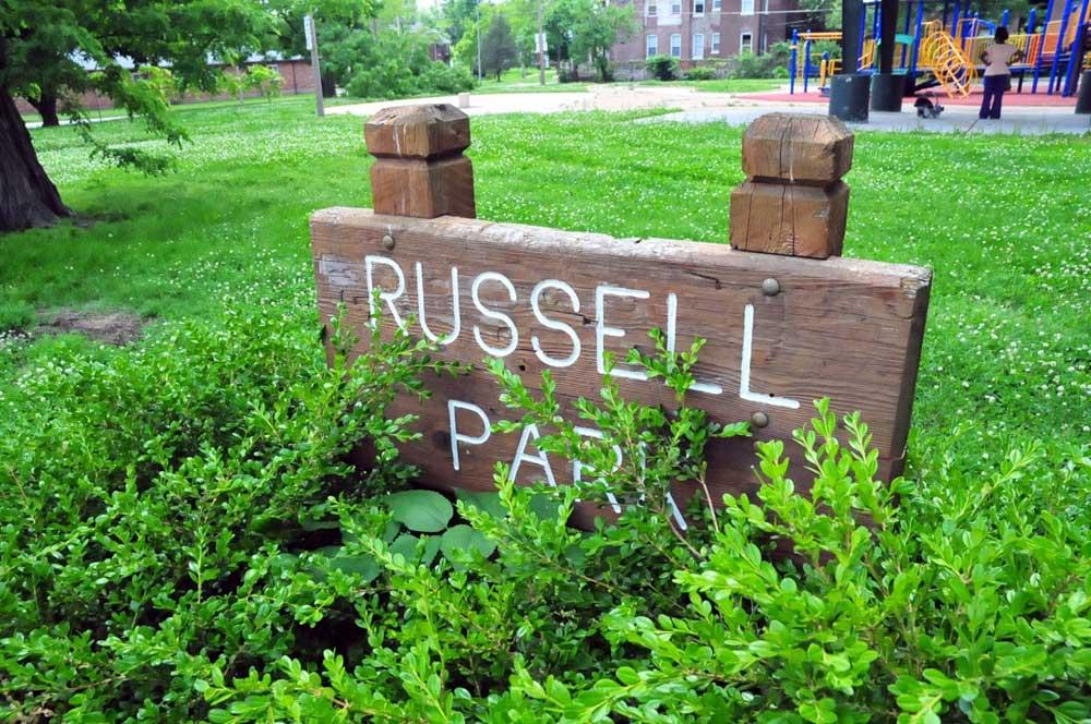 Russell Park sign