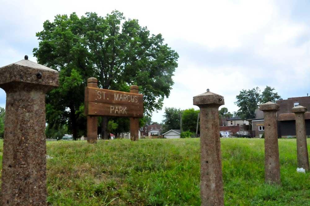 St. Marcus Commemorative Park sign