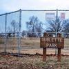 Sublette Park sign and baseball backstop