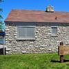 Turner Park Stone Service Building and park sign