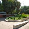 Columbus Square Park wide view