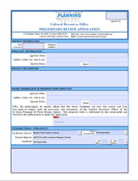 CRO Preliminary Review Form