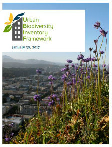 Urban Biodiversity Framework Cover page