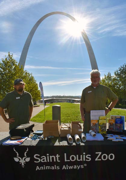 Saint Louis Zoo Staff attending The Great Migration Event at the Arch.