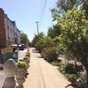 double row of sidewalk spanned the entire block