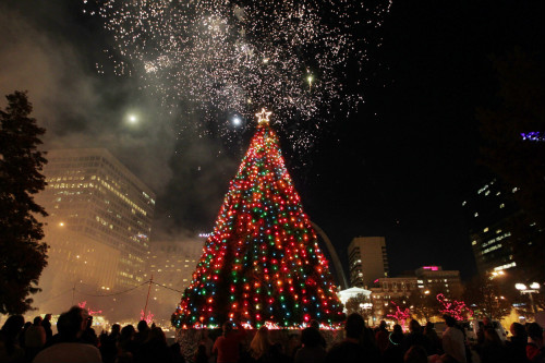 Festival of Lights 2010 kick off in Kiener Plaza.