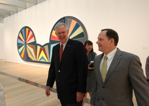 Governor Nixon and Mayor Slay at Art Museum East Bldg. opening on June 29, 2013.