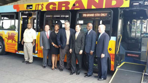 Metro articulated bus unveiling 060614