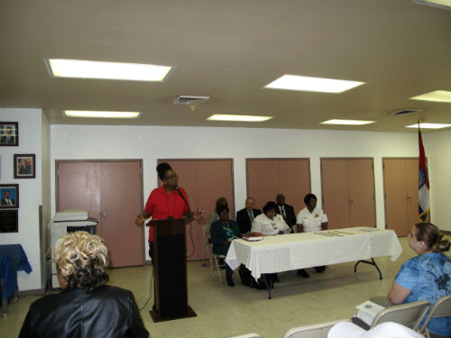 Correctional Training Officer Reba Portwood serves as Mistress of Ceremony