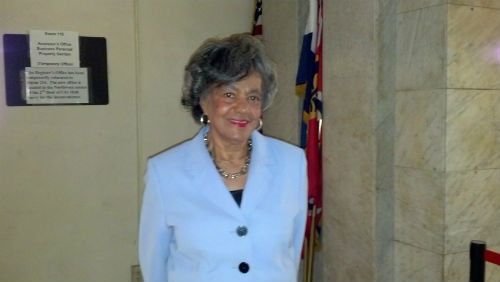 Retired City employee Jean Williamson