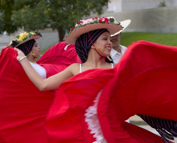 Dancers at the 2014 Hispanic Festival