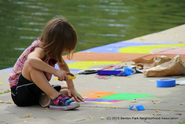 Scene from 2013 Chart Art Festival, part of Taste of Benton Park