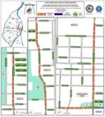 Location of the20th Street Multimodal Improvement Project