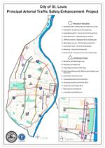 Location of the Principal Arterial Enhancement Projects