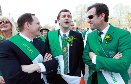 Mayor Slay, Sen. Mark Daly, and Cong. Russ Carnahan St. Pat's Parade March 17, 2012