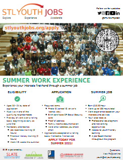 The image on the flyer displays a large group of young people on stadium-style seating