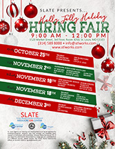 Holly Jolly Hiring Fair Flyer