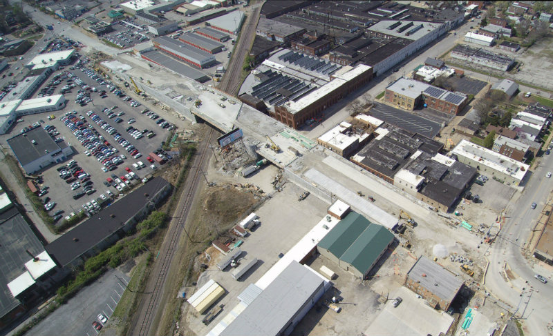Looking southwest