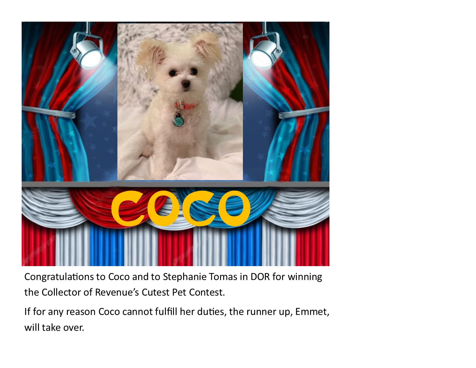 Congratulations Coco!