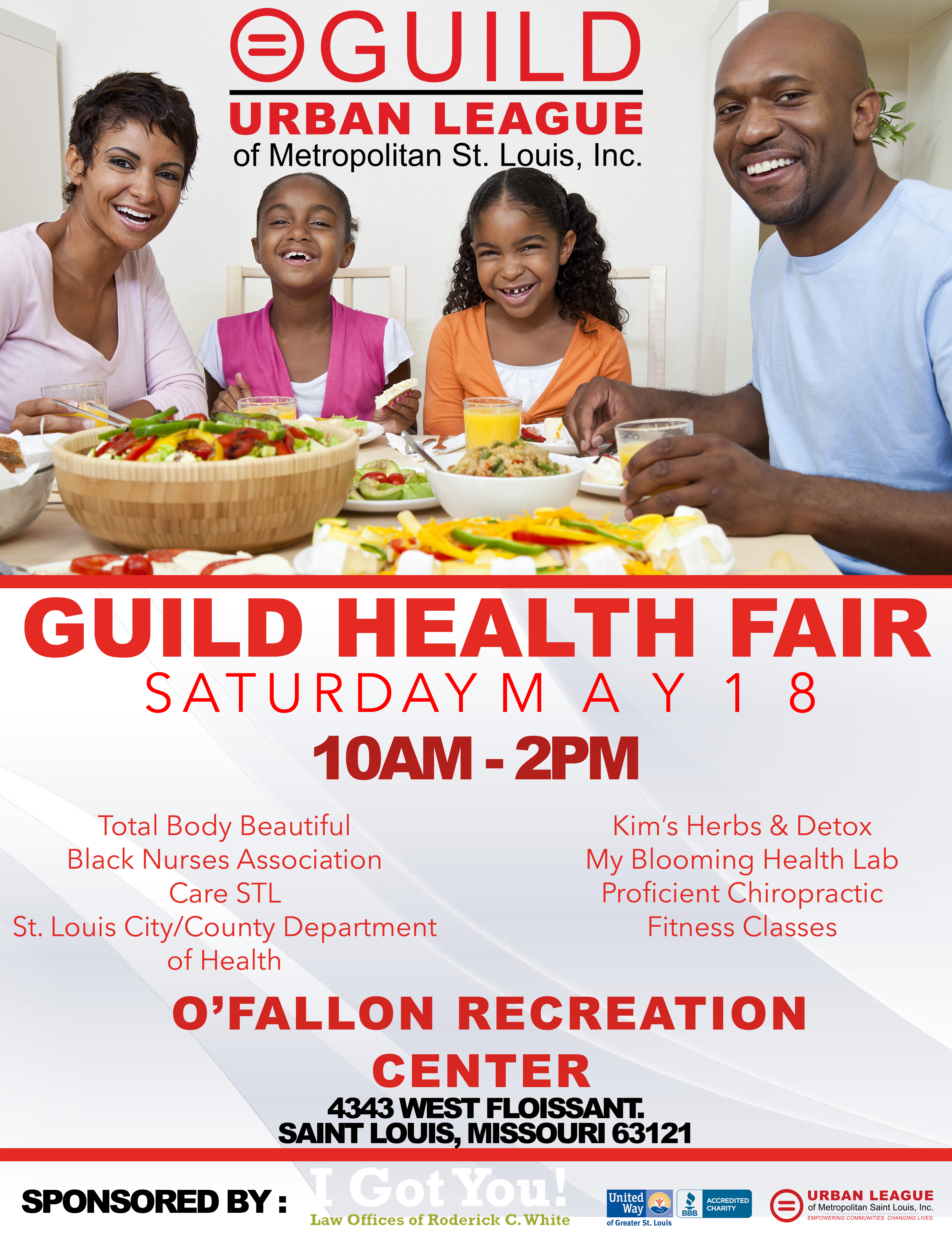 Information flyer about the upcoming Guild Health Fair