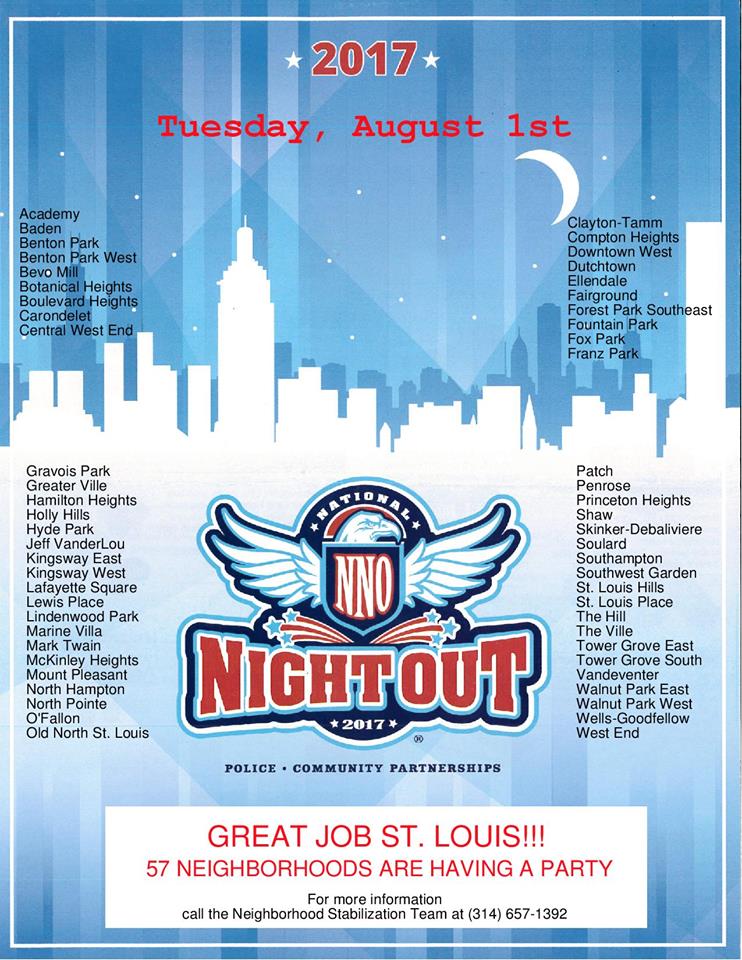 Info about this year's National Night Out celebration