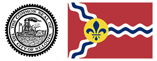 City seal and flag
