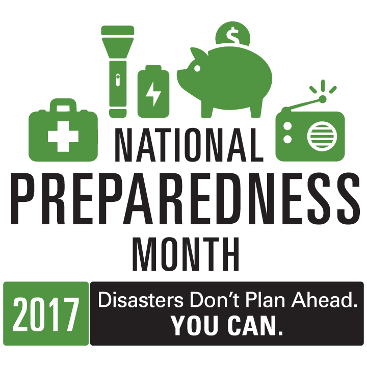 The official logo for National Preparedness Month 2017