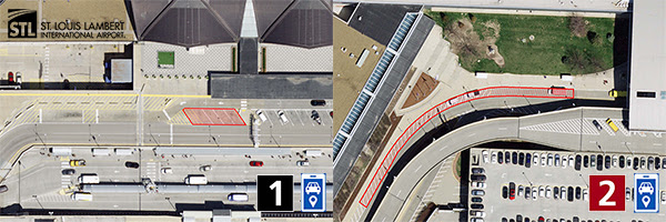 St. Louis Lambert International Airport passenger pickup zones