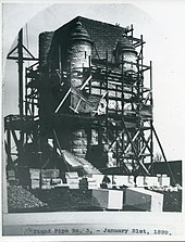 Compton Hill Water Tower under construction circa 1898