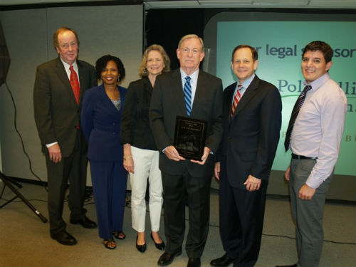 Pat Bannister, Ivy Pinkston, Mrs. Hal Gentry, Hal Gentry, Mayor Slay and Matt Menietti