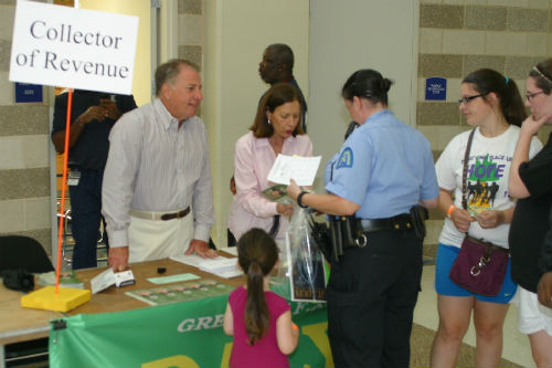 Collector of Revenue table at the 2012 Resource Fair