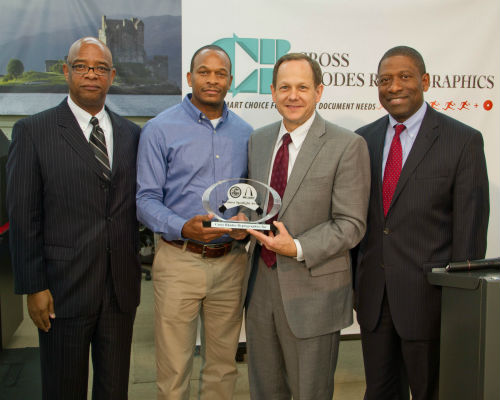 Cross Rhodes Minority Spotlight award Sept. 20, 2012.