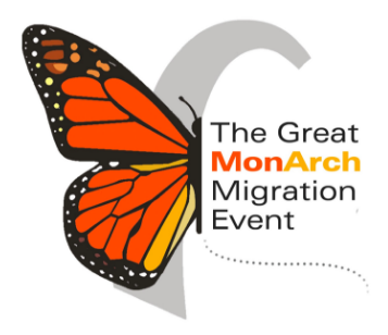 Picture of Monarch butterfly superimposed on the Gateway Arch