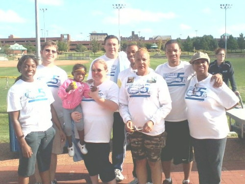 License collector staff at SLU Billiken 5K Run on Sept. 5, 2011.