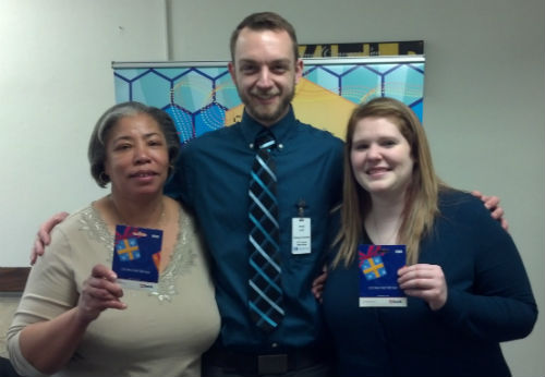 Lillie Green and Keely Haselhorst with Ryan Lord