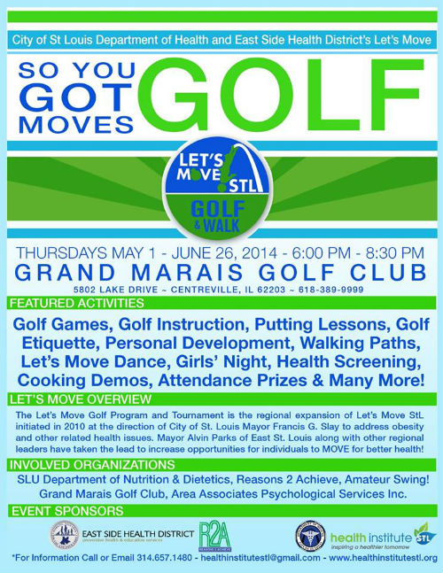 Let's Move! Golf 2014 flyer 
