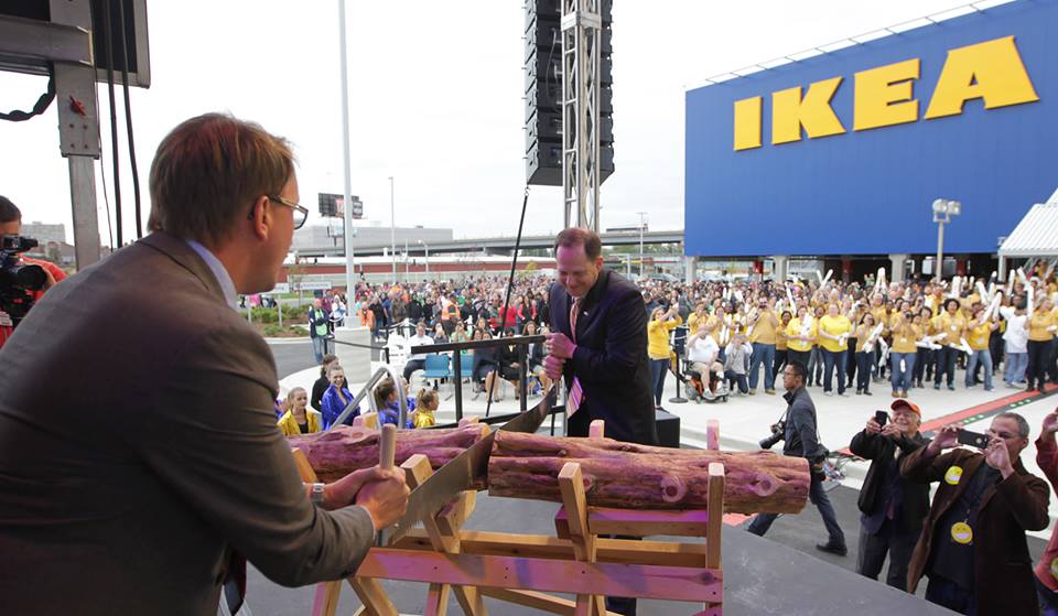 Ceremonial opening of IKEA St. Louis on Sept. 30, 2015